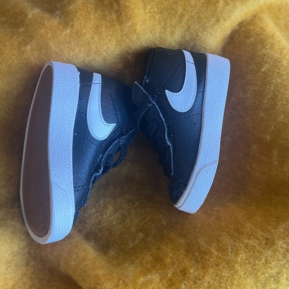 Toddler's Nike Blazer Mid '77 Black/White-White (DA4088 002) 4C - Picture 3 of 7